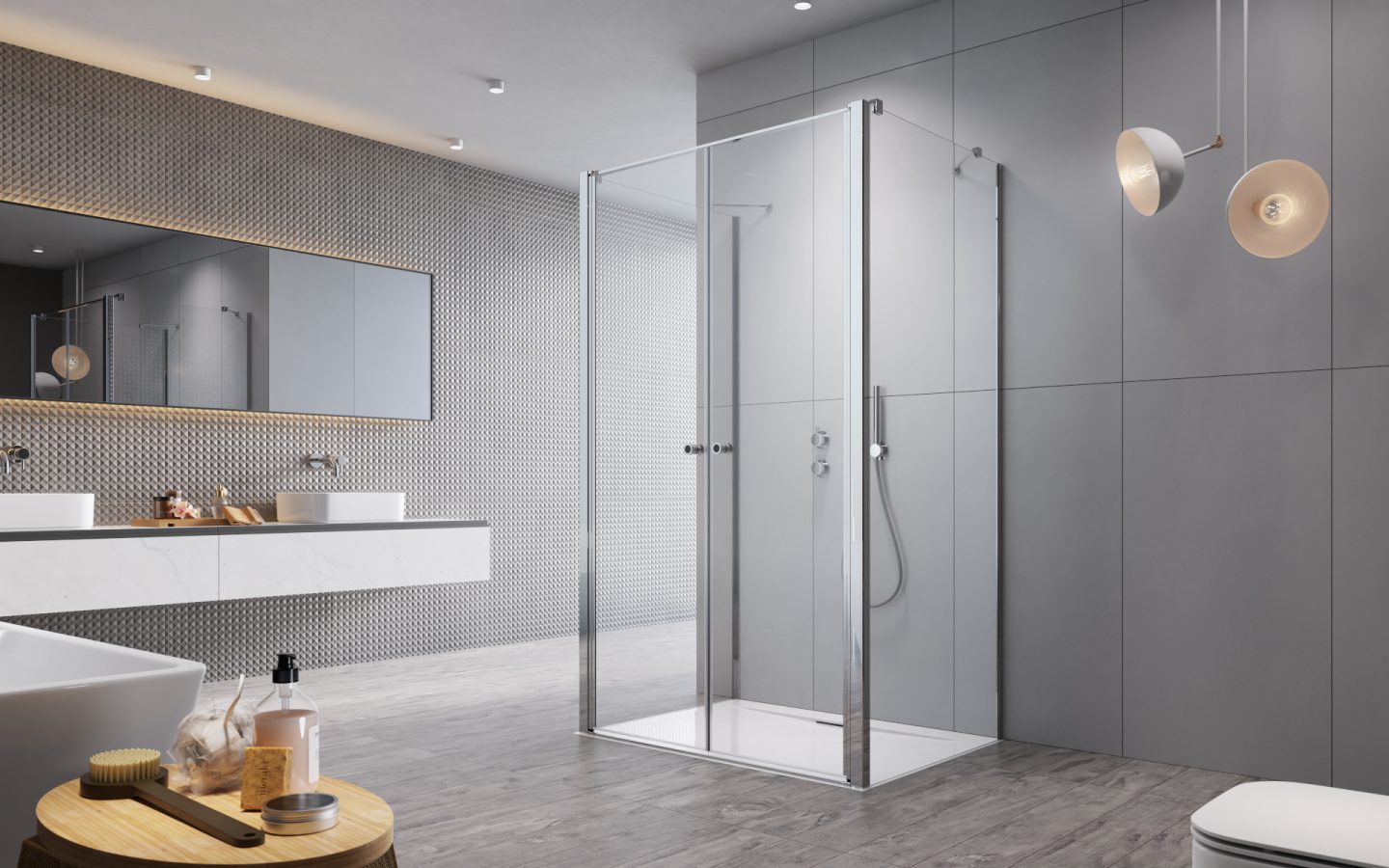 Cabină de duș Eos DWD+2S