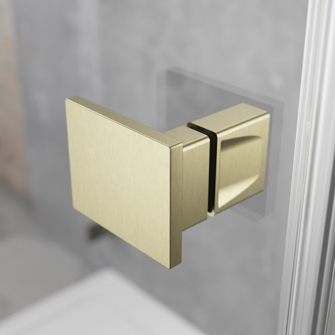Двери в нишу Essenza Pro 6 Brushed Gold DWJ — изображение 2