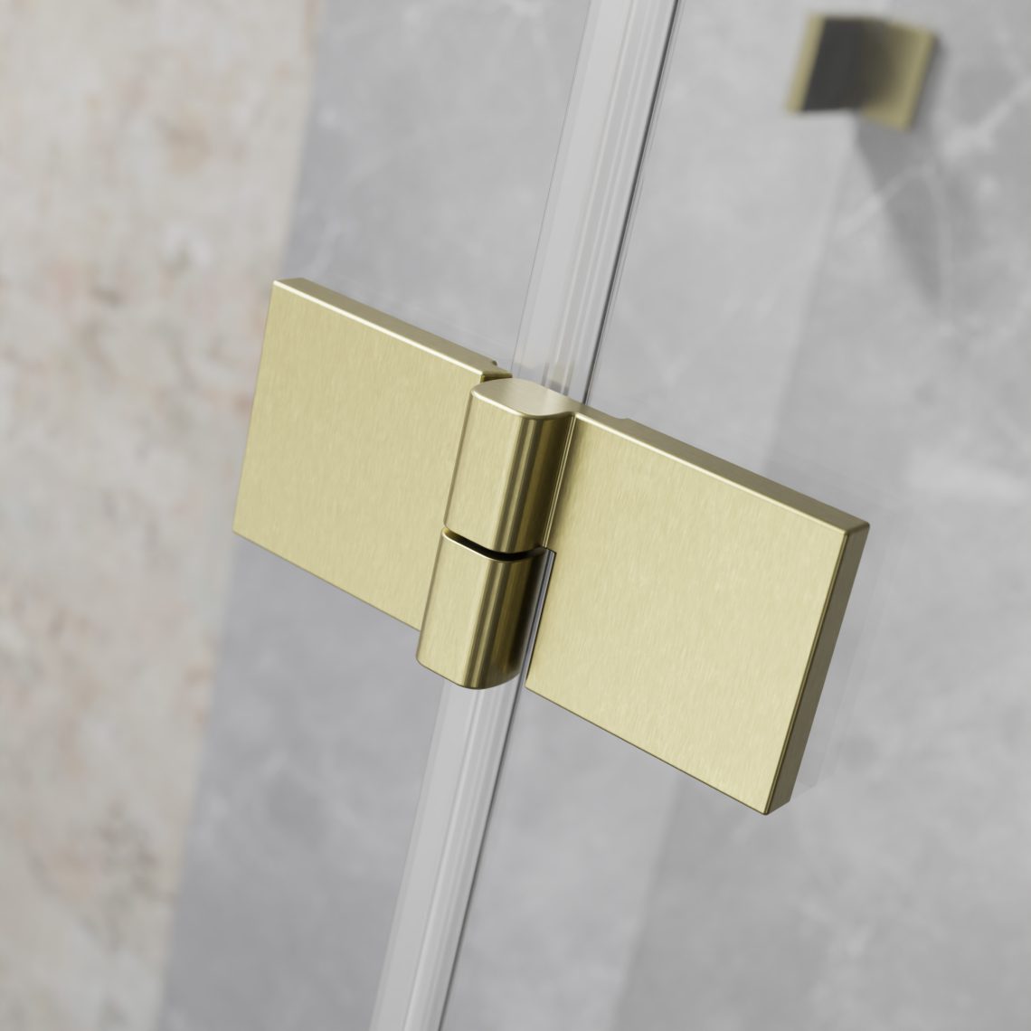 Двери в нишу Essenza Pro 6 Brushed Gold DWJ — изображение 3