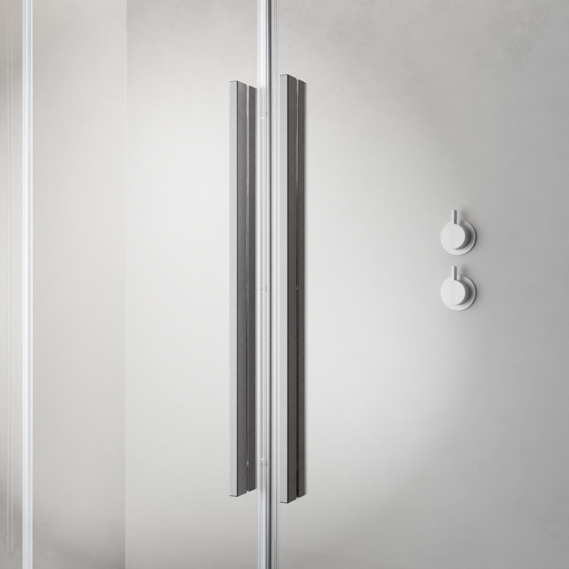 Furo Brushed Nickel Walk-in - imagine 2