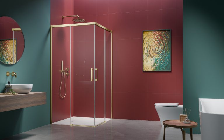 Cabină de duș Idea Light Gold KDD