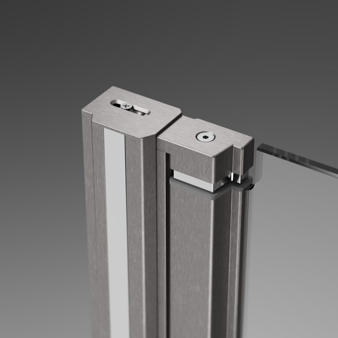 Cabină de duș Nes Brushed Nickel PTD - imagine 6